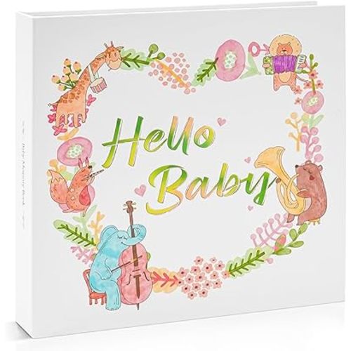 Vienrose Keepsake Baby Memory Book for Boy and Girls First 5 Year Milestone Book Journal Scrapbook Photo Album Record Every Moment of Your Baby's Growth