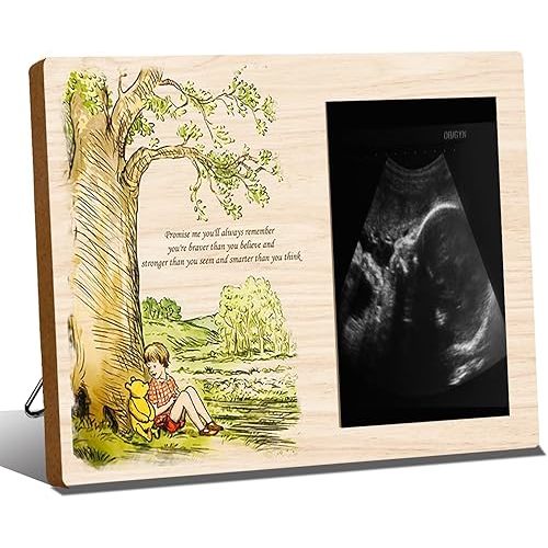 Winnie the Pooh Baby Shower Decorations-Winnie the Pooh Baby Stuff-Winnie the Pooh Gifts for Mommy to be-Baby Picture Frame Gift for New Mom New Dad