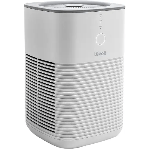 LEVOIT Air Purifier for Home Bedroom, Fresheners Filter Small Room Cleaner with Fragrance Sponge for Smoke, Allergies, Pet Dander, Odor, Dust Remover, Office, Desktop, Table Top, 1 Pack, White