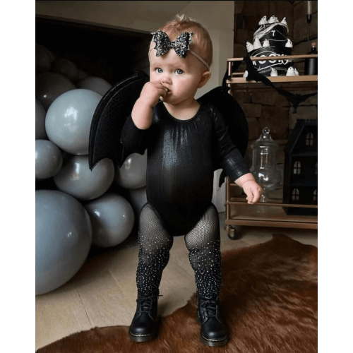 Livee Long Sleeve Leotard, Time-to-Shine Onyx - size 3-6 Months