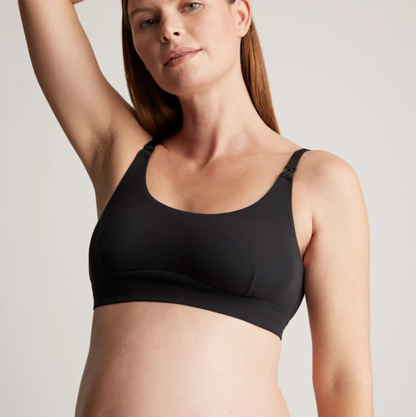 Quince Micromodal Nursing Bra (2-pack) in Black