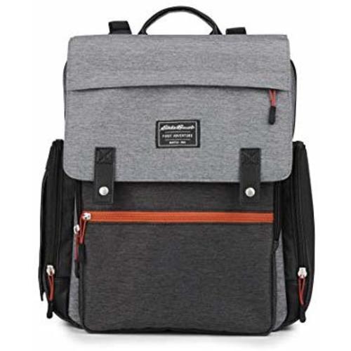 Eddie Bauer Highline Back Pack Diaper Bag, Grey