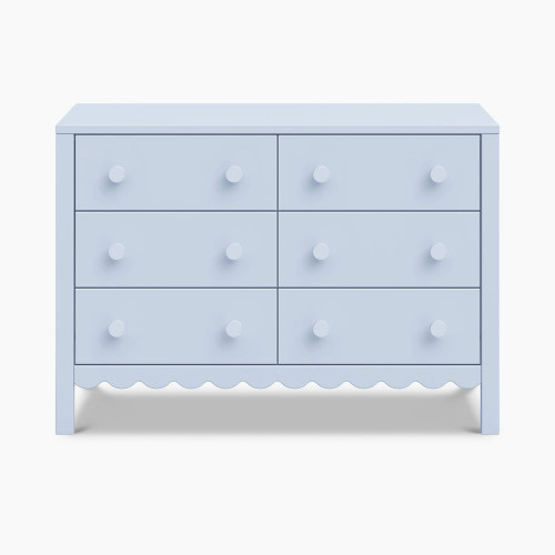 daVinci Sammy Scallop 6-Drawer Dresser - Powder Blue