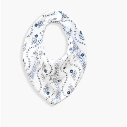 The Bandana Bib - Blue Vine Stripe – Hill House Home