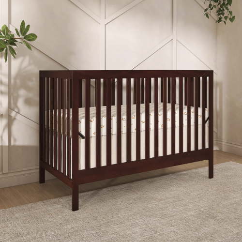 Dream On Me Synergy MOD 5-in-1 Convertible Crib, Converts from Baby Crib to Toddler Bed, Day Bed, Kids Bed and Full Size Bed, Three Adjustable Mattress Height Positions, Espresso