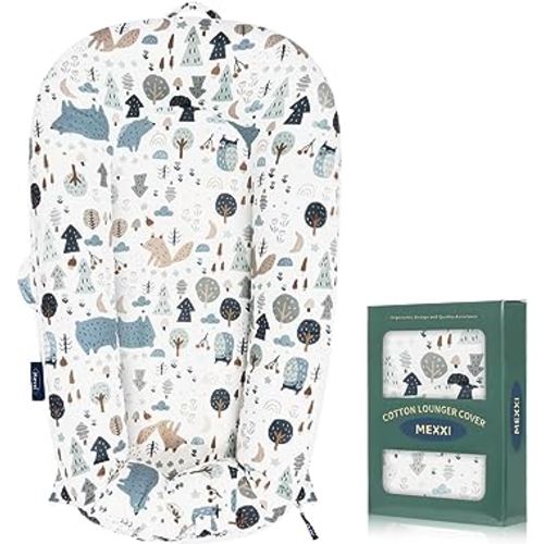 MEXXI Infant Lounger Baby Nest Replacement Cover | Hypoallergenic | Premium | [Fits Dockatot Deluxe+] (Cover Only) (Forest)