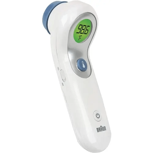 Braun No Touch and Forehead Thermometer - Touchless Digital Thermometer for Adults, Babies, Toddlers and Kids – Fast, Reliable, and Accurate Results