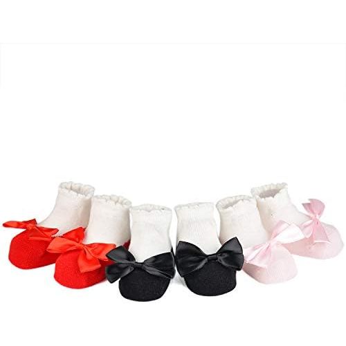 EPEIUS Unisex Baby Girls Boys Non-Slip Socks (Set of 6)