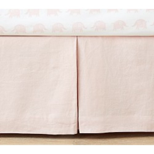 European Linen Crib Skirt