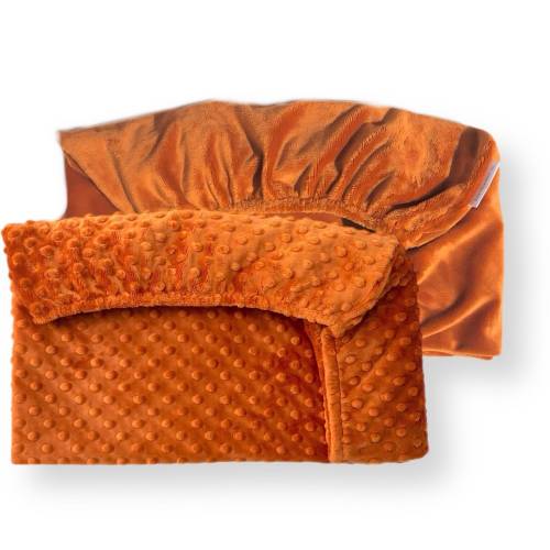 RUST minky Crib sheet- Minky Changing Pad Cover- copper- cot- mattress- baby bedding- fitted sheet- pad cover- baby bedding- boy- girl- boho