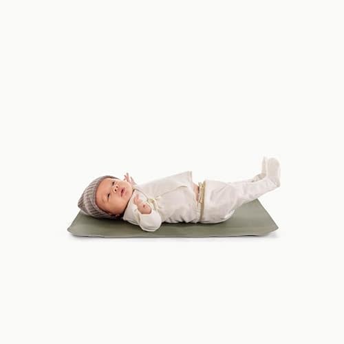 Gathre Wipeable Baby Changing Mat, Made of Premium, Soft, Water-Resistant Vegan Leather, Foldable Playmat for Babies, Home Nursery or Travel Use - Thyme
