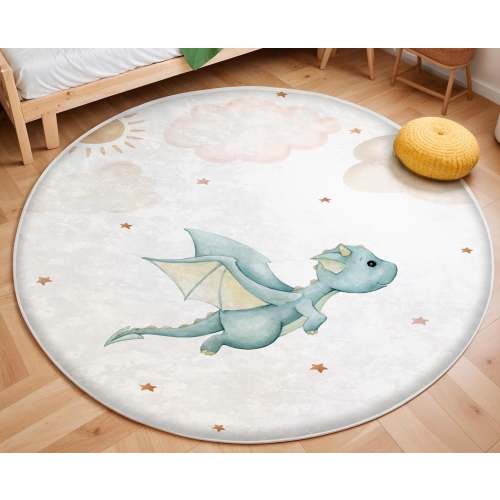 Little Dragon Nursery Rug, Baby Dragon Carpet, Custom Name Nursery Mat, Baby Boys Room Decor, Kids Playroom Mat, Baby Shower Gift