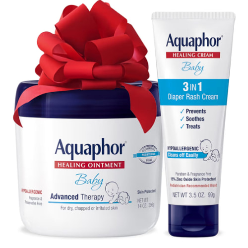 Amazon.com : Aquaphor Baby Healing Ointment (14 Oz) + 3-in-1 Diaper Rash Cream (3.5 Oz), Hypoallergenic and Fragrance Free Holiday Baby Gifts Set