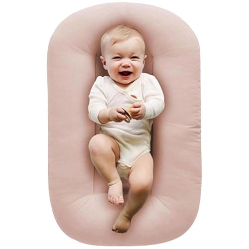 2025 New Baby Lounger, Soft, Cozy & Breathable (Pink Cover + Liner)