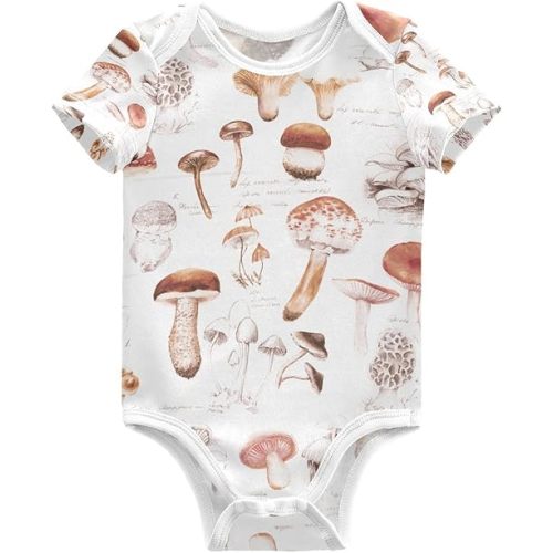 Baby Bodysuits Cute Cats Short Sleeve Cotton Baby Suits for Boys Girls 0-24 Months