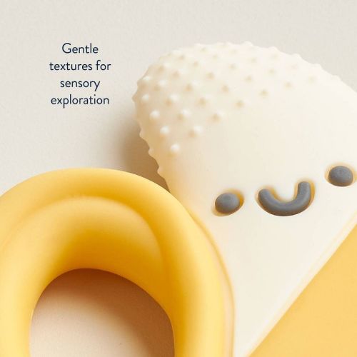 Itzy Ritzy Easy Hold Teether - Banana: BPA-Free, Silicone, Baby Teether