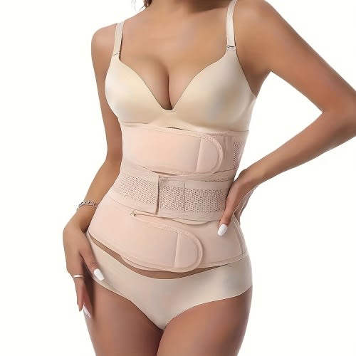 postpartum belly wrap elastic abdominal binder natural