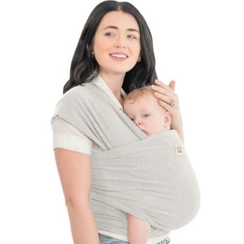 KeaBabies Original Baby Wraps Carrier, Baby Sling Carrier, Stretchy Infant Carrier for Newborn, Toddler (Stone Gray)