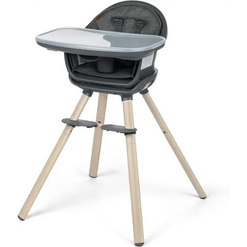 Maxi-Cosi Moa 8-in-1 High Chairs for Babies and Toddlers, Machine Washable Infant High Chair, Compact, Convertible High Chair Lightweight Design, Classic Graphite