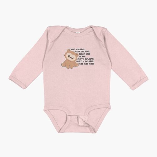 Soft Owlbear, Warm Owlbear Baby One-Piece