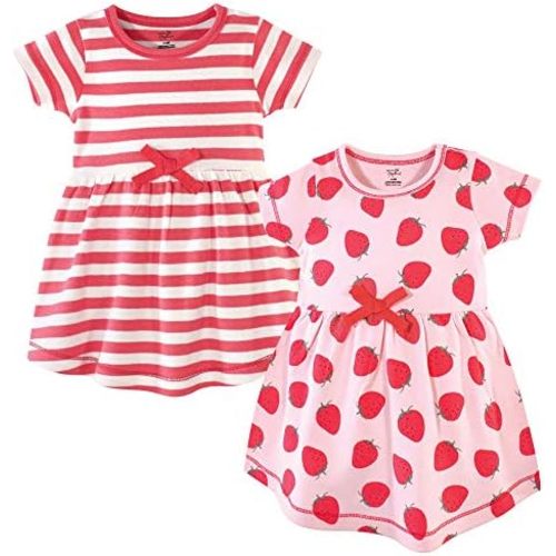Touched by Nature Girls' One Size Organic Cotton Short Long-Sleeve Dresses