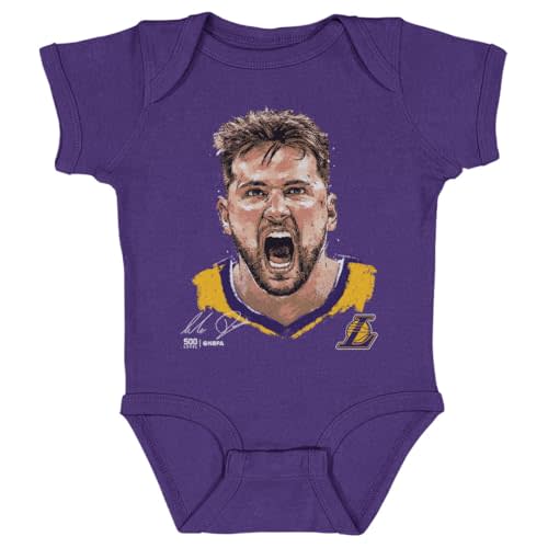500 LEVEL Luka Doncic Los Angeles Lakers One-Piece Infant Bodysuit - Luka Doncic Los Angeles Lakers Scream