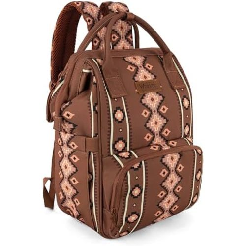 Montana West Wrangler Callie Diaper Bag Backpack with Stroller Straps Multifunction Baby Travel Bag WG2204-9110CM