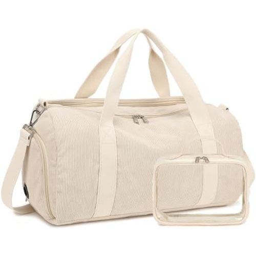 BTOOP Duffle Bag for Gym Sports Women Girls Workout Travel Bag Weekender with Shoe Compartment and Wet Pocket