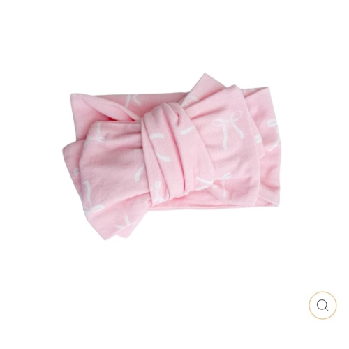 Oversized Topknot | White Bows