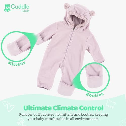 (3-6m) Fleece Baby Bunting Bodysuit