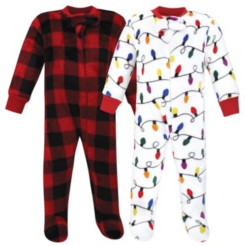 Hudson Baby Infant Boy Plush Sleep and Play, Christmas Lights, Size: 0-3 months