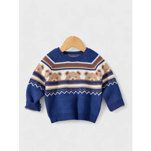 Baby Boy Bear Knitted Sweater