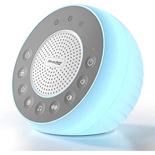 REACHER R2 White Noise Sound Machine for Baby Sleep and Nursery Night Light, 31 Natural Soothing Sounds for Sleeping, White/Pink/Brown Noise, Sound Machine with Light for Adults, Kids
