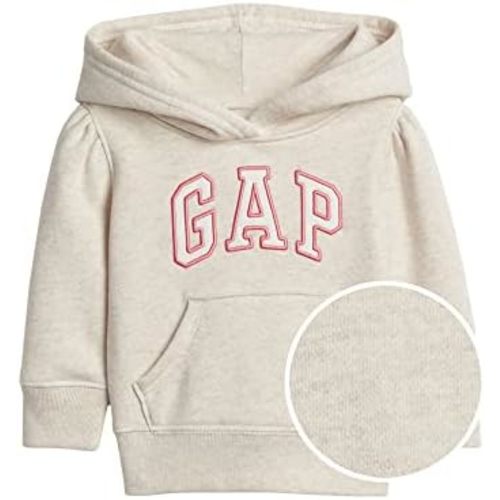GAP Baby Girls' Playtime Favorites Logo Pullover Hoodie Hooded Sweatshirt