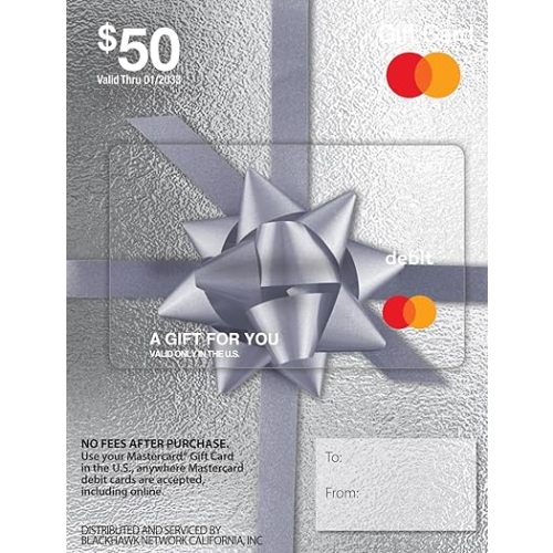 $50 Mastercard Gift Card (plus $4.95 Purchase Fee)