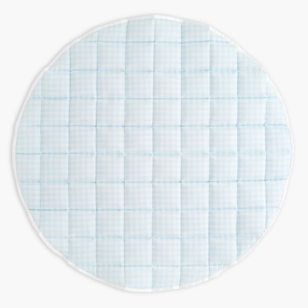 Picnic Gingham Play Mat - Blue