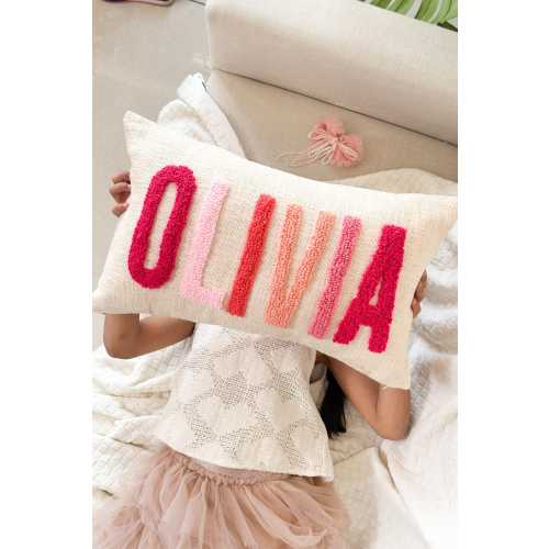 Personalized Name Pillow Cover Gift, Dorm Room Pillow Cover, Graduation Gift, Slumber Party Gift, Baby Nursery Décor