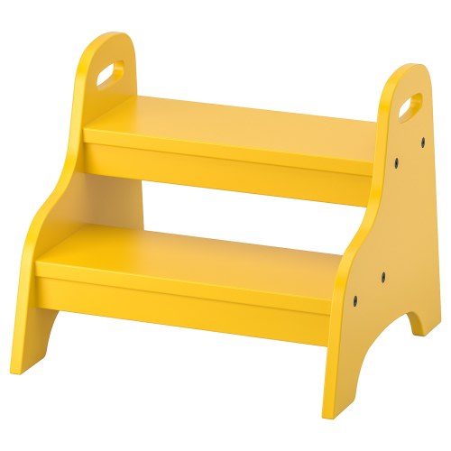TROGEN Child's step stool - yellow 15 3/4x15x13 "