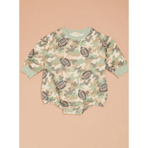 Camo Football Bubble in Green Multi | Tullabee