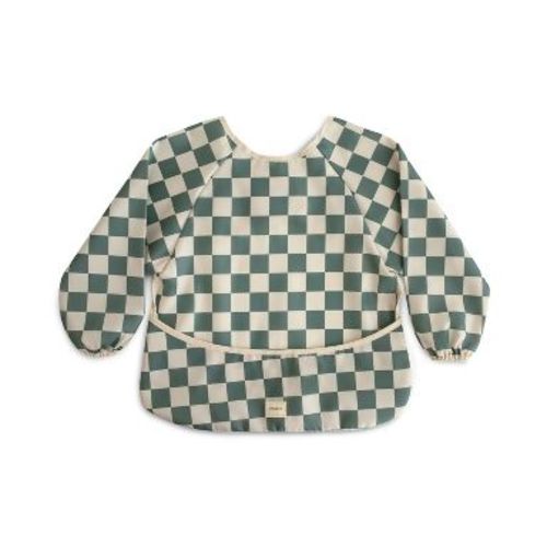 Long Sleeve Bib Olive Check One Size