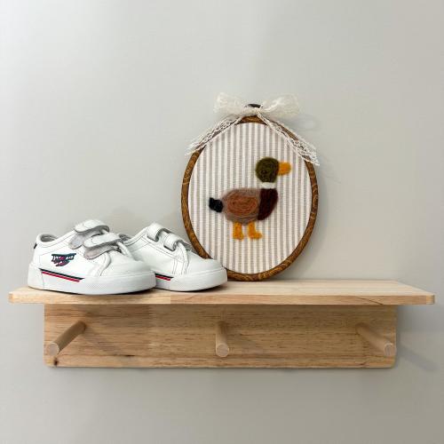 Mallard Duck Nursery Decor, Needle Felted Mallard Duck, Animal Nursery Theme, Embroidery Hoop Wall Art, Baby Shower Gift Idea