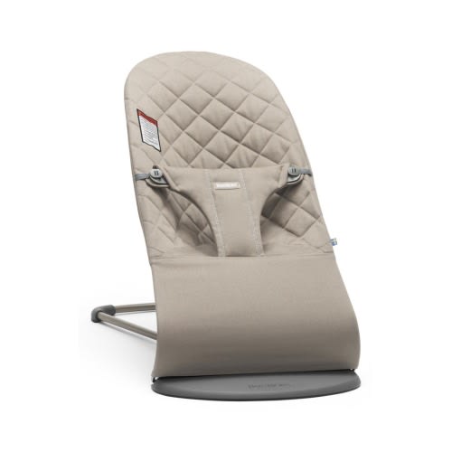 BabyBjörn Bouncer Bliss Convertible Quilted Baby Bouncer, Sand Grey