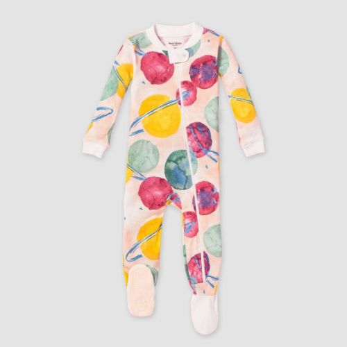 Burt's Bees Baby® Baby Girls' 1pc Outerspace Snug Fit Footed Pajama - Pink, Size: 18M