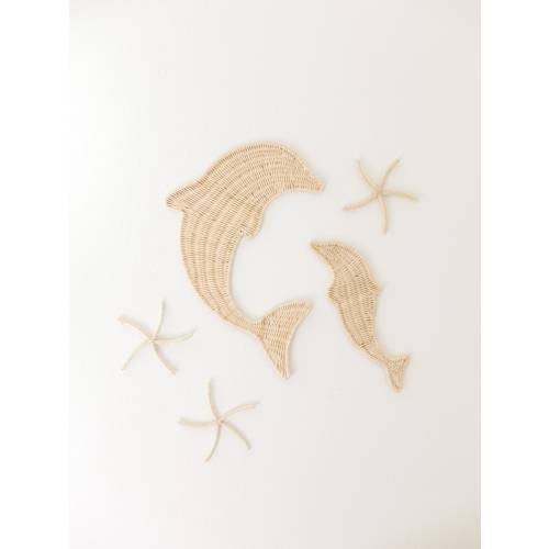 Rattan Nursery Wall Décor, Beach Nursery Décor, Rattan Sea Creatures, Ocean Nursery Wicker Décor, Nautical Nursery Décor, Surf Nursery Decor