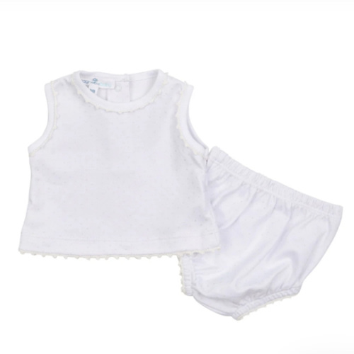 Magnolia Baby Little Love Diaper Cover Set - White