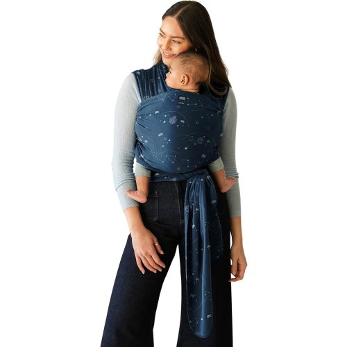 Moby Baby Wrap Carrier Featherknit for Newborns to Toddlers (8-33lbs), Infant Sling Carrier, Lightweight & Hands Free Design, Adjustable for All Body Types (Disney's Star Wars Hyperspace Traffic)