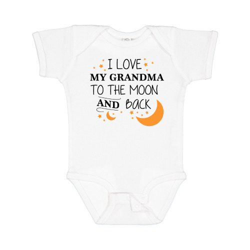 Inktastic I Love My Grandma to the Moon and Back Boys or Girls Baby Bodysuit