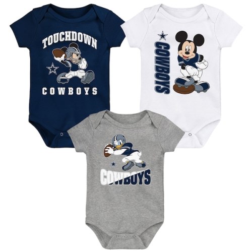 Dallas Cowboys Newborn & Infant 3-Peat 3-Pack Bodysuit Set