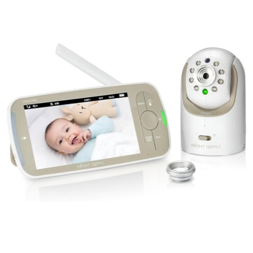 Infant Optics DXR-8 PRO Video Baby Monitor, 720P HD Resolution 5" Display, Patented A.N.R. (Active Noise Reduction), No WiFi, Pan Tilt Zoom, and Interchangeable Lenses