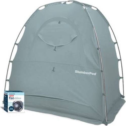 Blackout Sleep Tent & Portable Fan Set